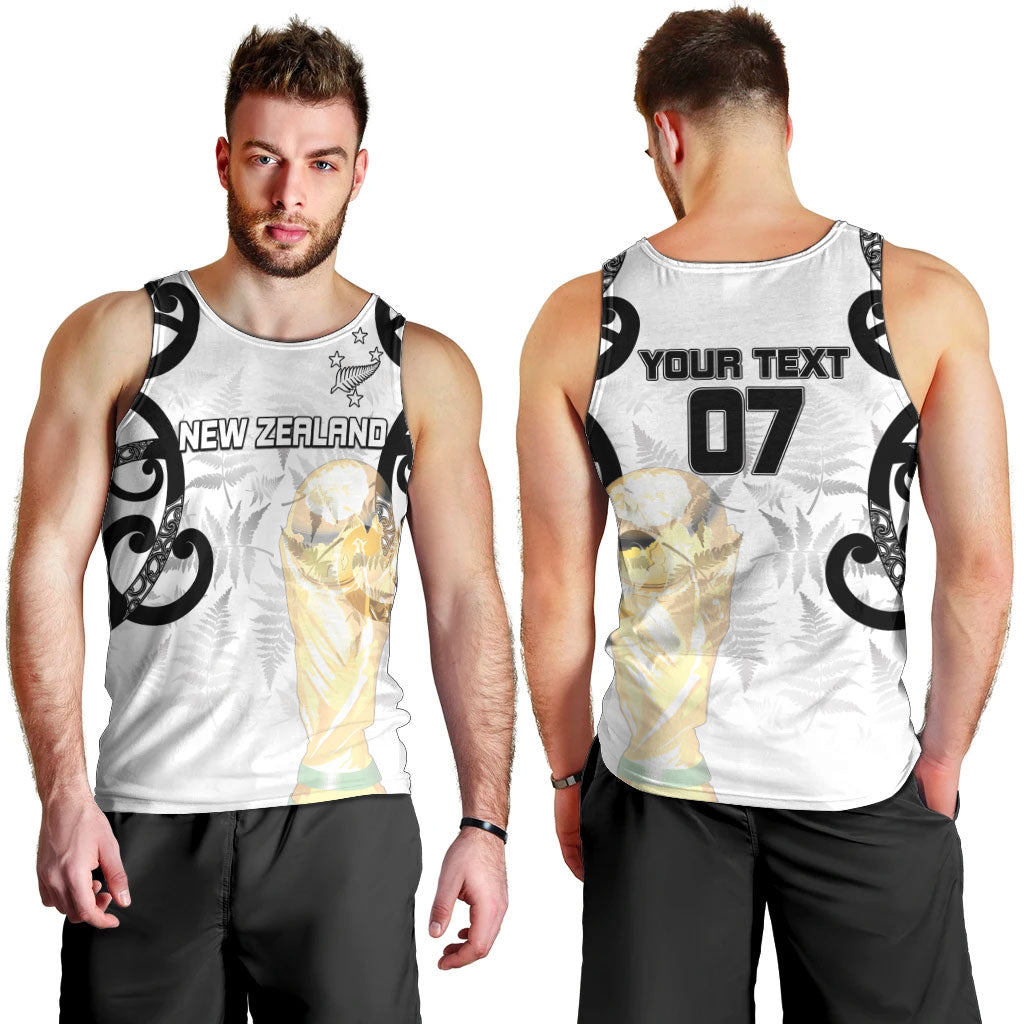 New Zealand WC2026 Custom White Men Tank Top Silver Fern LT7 - Polynesian Pride