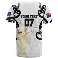 New Zealand WC2026 Custom White T Shirt Silver Fern LT7 - Polynesian Pride