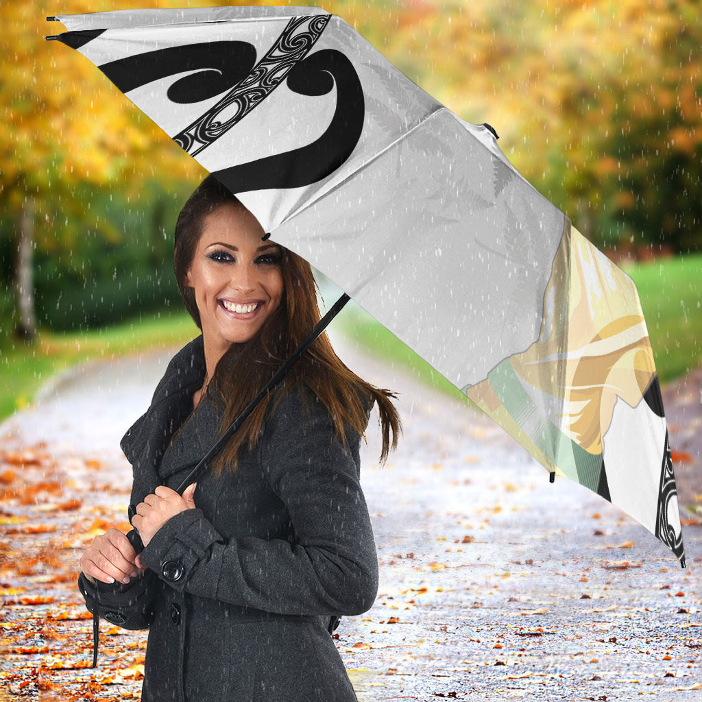 New Zealand WC2026 White Umbrella Silver Fern LT7 - Polynesian Pride