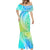 Polynesian Pride Mermaid Dress Turtle Hibiscus Luxury Style - Gradient Blue LT7 - Polynesian Pride