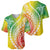 Polynesian Pride Baseball Jersey Turtle Hibiscus Luxury Style - Reggae LT7 - Polynesian Pride