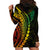 Polynesian Pride Hoodie Dress Turtle Hibiscus Luxury Style - Reggae Ver2 LT7 - Polynesian Pride