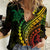 Polynesian Pride Women Casual Shirt Turtle Hibiscus Luxury Style - Reggae Ver2 LT7