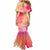 Polynesia Mermaid Dress Plumeria Pink Gradient Curves LT7 - Polynesian Pride