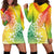 Polynesia Hoodie Dress Plumeria Reggae Curves LT7 - Polynesian Pride