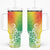 Polynesia Tumbler With Handle Plumeria Reggae Curves