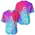 Polynesia Baseball Jersey Plumeria Galaxy Gradient Curves LT7 - Polynesian Pride