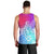 Polynesia Men Tank Top Plumeria Galaxy Gradient Curves LT7 - Polynesian Pride