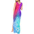 Polynesia Tank Maxi Dress Plumeria Galaxy Gradient Curves LT7 - Polynesian Pride