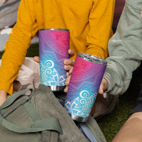 Polynesia Tumbler Cup Plumeria Galaxy Gradient Curves LT7 - Polynesian Pride