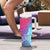 Polynesia Tumbler With Handle Plumeria Galaxy Gradient Curves