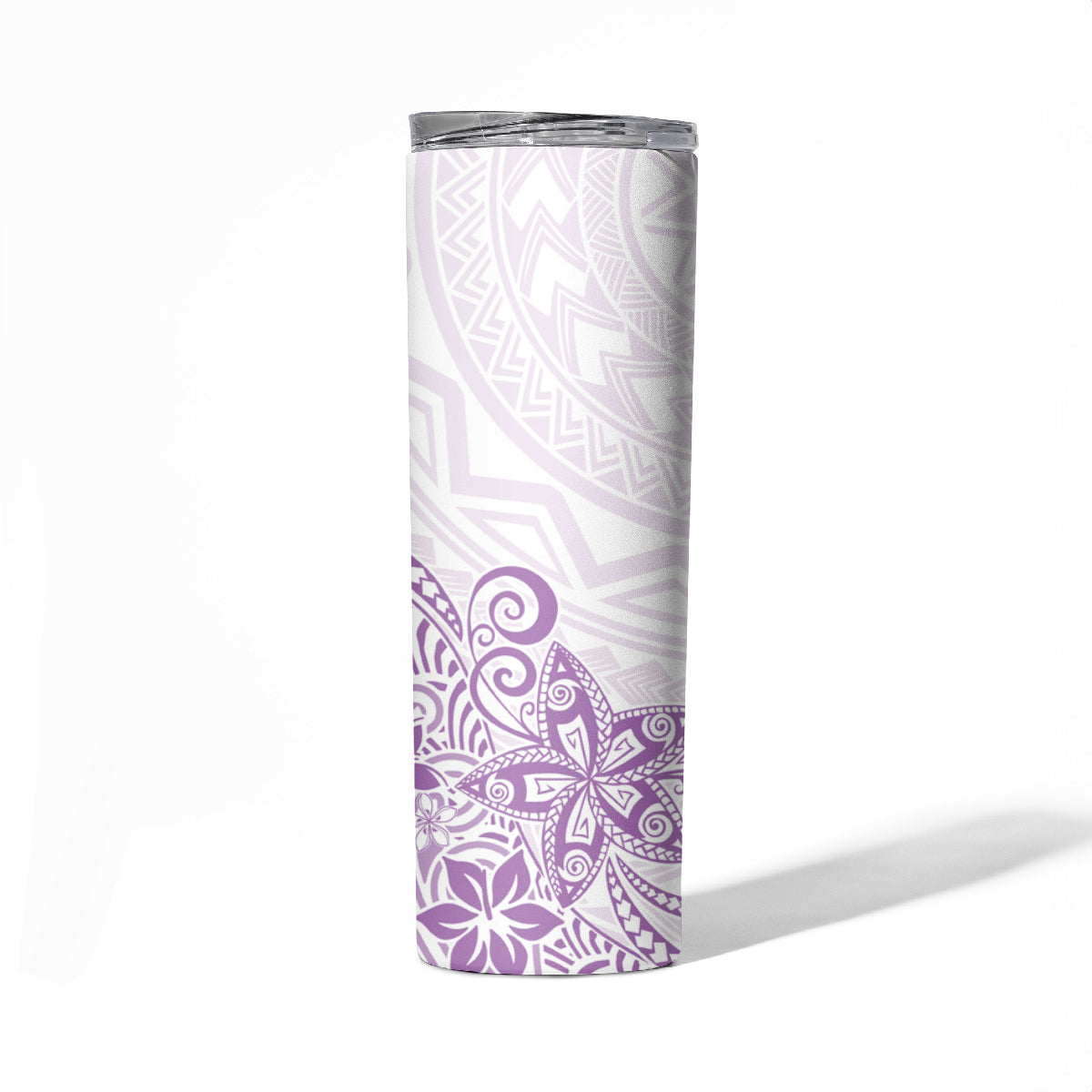Polynesia Skinny Tumbler Plumeria Lavender Curves LT7 - Polynesian Pride