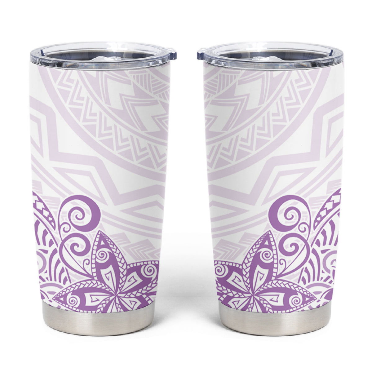 Polynesia Tumbler Cup Plumeria Lavender Curves LT7 Lavender - Polynesian Pride