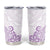 Polynesia Tumbler Cup Plumeria Lavender Curves