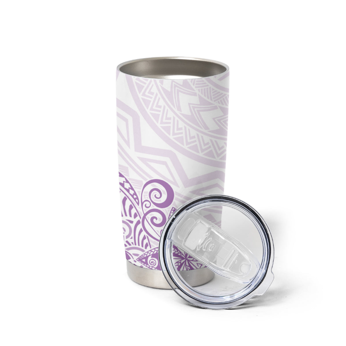 Polynesia Tumbler Cup Plumeria Lavender Curves LT7 - Polynesian Pride