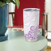 Polynesia Tumbler Cup Plumeria Lavender Curves LT7 - Polynesian Pride