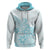 Polynesia Hoodie Plumeria Turquoise Curves LT7 Turquoise - Polynesian Pride