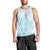 Polynesia Men Tank Top Plumeria Turquoise Curves LT7 - Polynesian Pride