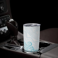Polynesia Tumbler Cup Plumeria Turquoise Curves LT7 - Polynesian Pride