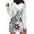 Polynesia Hoodie Dress Plumeria White Curves LT7 - Polynesian Pride