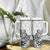 Polynesia Tumbler With Handle Plumeria White Curves