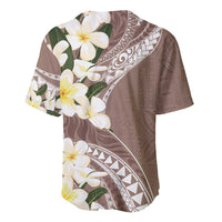 Aloha Hawaii Festive Baseball Jersey Frangipani Lace Classic - Beige LT7 - Polynesian Pride