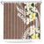 Aloha Hawaii Festive Shower Curtain Frangipani Lace Classic - Beige