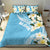 Aloha Hawaii Festive Bedding Set Frangipani Lace Classic - Turquoise