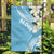 Aloha Hawaii Festive Garden Flag Frangipani Lace Classic - Turquoise