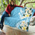 Aloha Hawaii Festive Quilt Frangipani Lace Classic - Turquoise