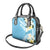 Aloha Hawaii Festive Shoulder Handbag Frangipani Lace Classic - Turquoise