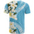 Aloha Hawaii Festive T Shirt Frangipani Lace Classic - Turquoise