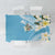 Aloha Hawaii Festive Tablecloth Frangipani Lace Classic - Turquoise