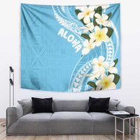 Aloha Hawaii Festive Tapestry Frangipani Lace Classic - Turquoise LT7 Turquoise - Polynesian Pride