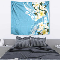 Aloha Hawaii Festive Tapestry Frangipani Lace Classic - Turquoise LT7 - Polynesian Pride