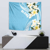 Aloha Hawaii Festive Tapestry Frangipani Lace Classic - Turquoise LT7 - Polynesian Pride