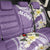 Aloha Hawaii Festive Back Car Seat Cover Frangipani Lace Classic - Lavender