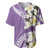 Aloha Hawaii Festive Baseball Jersey Frangipani Lace Classic - Lavender