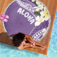 Aloha Hawaii Festive Beach Blanket Frangipani Lace Classic - Lavender LT7 - Polynesian Pride