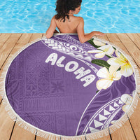 Aloha Hawaii Festive Beach Blanket Frangipani Lace Classic - Lavender LT7 - Polynesian Pride