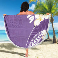 Aloha Hawaii Festive Beach Blanket Frangipani Lace Classic - Lavender LT7 - Polynesian Pride