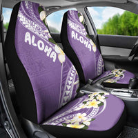 Aloha Hawaii Festive Car Seat Cover Frangipani Lace Classic - Lavender LT7 - Polynesian Pride