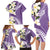 Aloha Hawaii Festive Family Matching Long Sleeve Bodycon Dress and Hawaiian Shirt Frangipani Lace Classic - Lavender