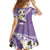 Aloha Hawaii Festive Family Matching Off Shoulder Maxi Dress and Hawaiian Shirt Frangipani Lace Classic - Lavender