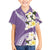 Aloha Hawaii Festive Family Matching Puletasi and Hawaiian Shirt Frangipani Lace Classic - Lavender