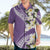 Aloha Hawaii Festive Hawaiian Shirt Frangipani Lace Classic - Lavender