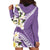 Aloha Hawaii Festive Hoodie Dress Frangipani Lace Classic - Lavender