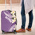 Aloha Hawaii Festive Luggage Cover Frangipani Lace Classic - Lavender