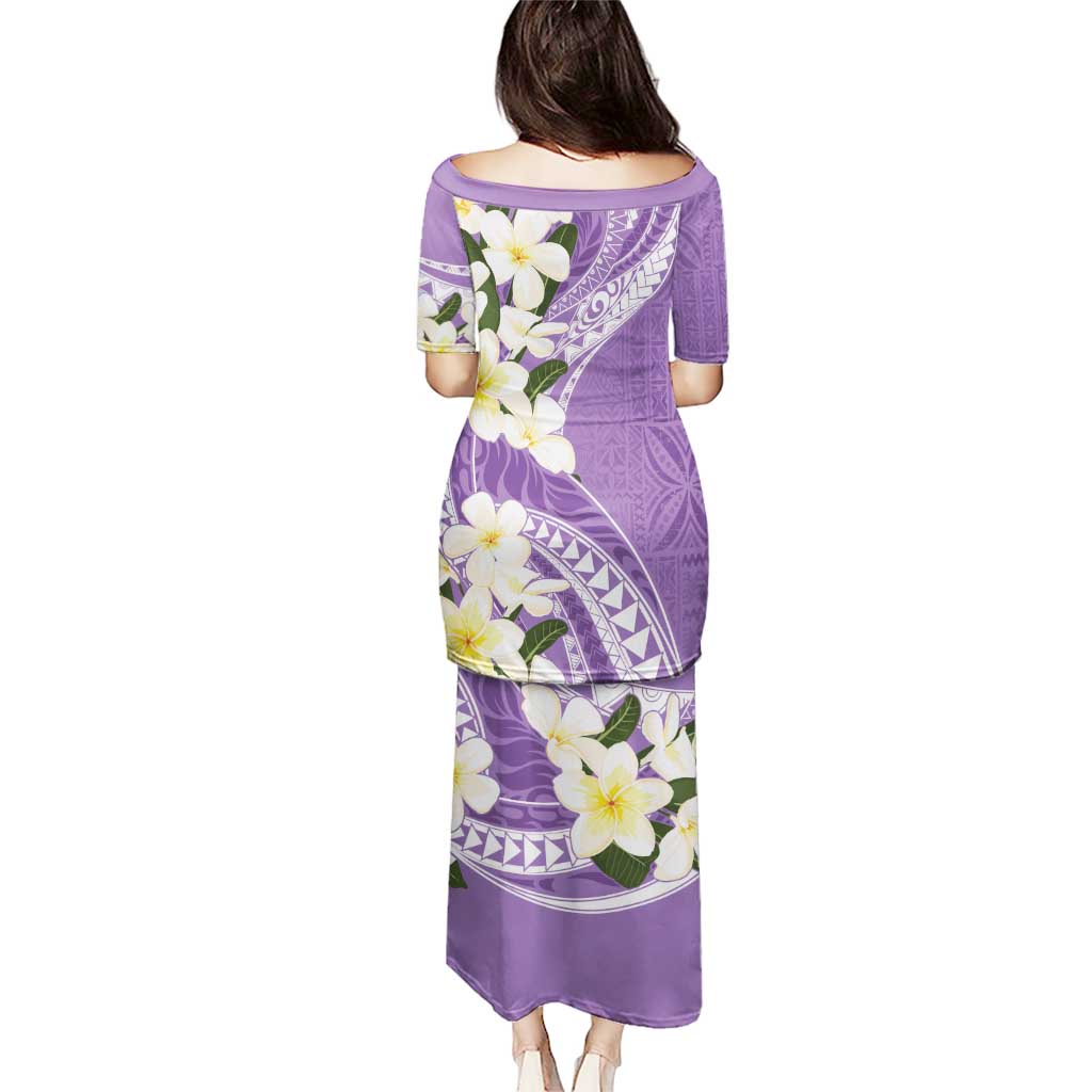 Aloha Hawaii Festive Puletasi Frangipani Lace Classic - Lavender LT7 - Polynesian Pride