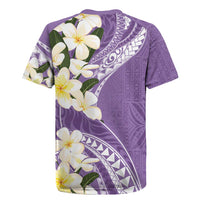 Aloha Hawaii Festive Rugby Jersey Frangipani Lace Classic - Lavender LT7 - Polynesian Pride
